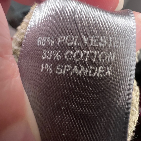 Marled Tie Hem Button Front Crepe Top‎ Size Large Roll Tab Sleeves V Neck A3 - Picture 6 of 12